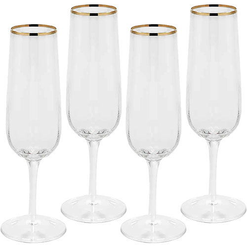 Martha Stewart Collection Crystal - Champagne Flutes - Style No: 100126711