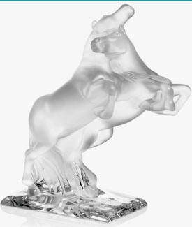 Lalique Crystal - Horse Two Wild - Style No: 1216700